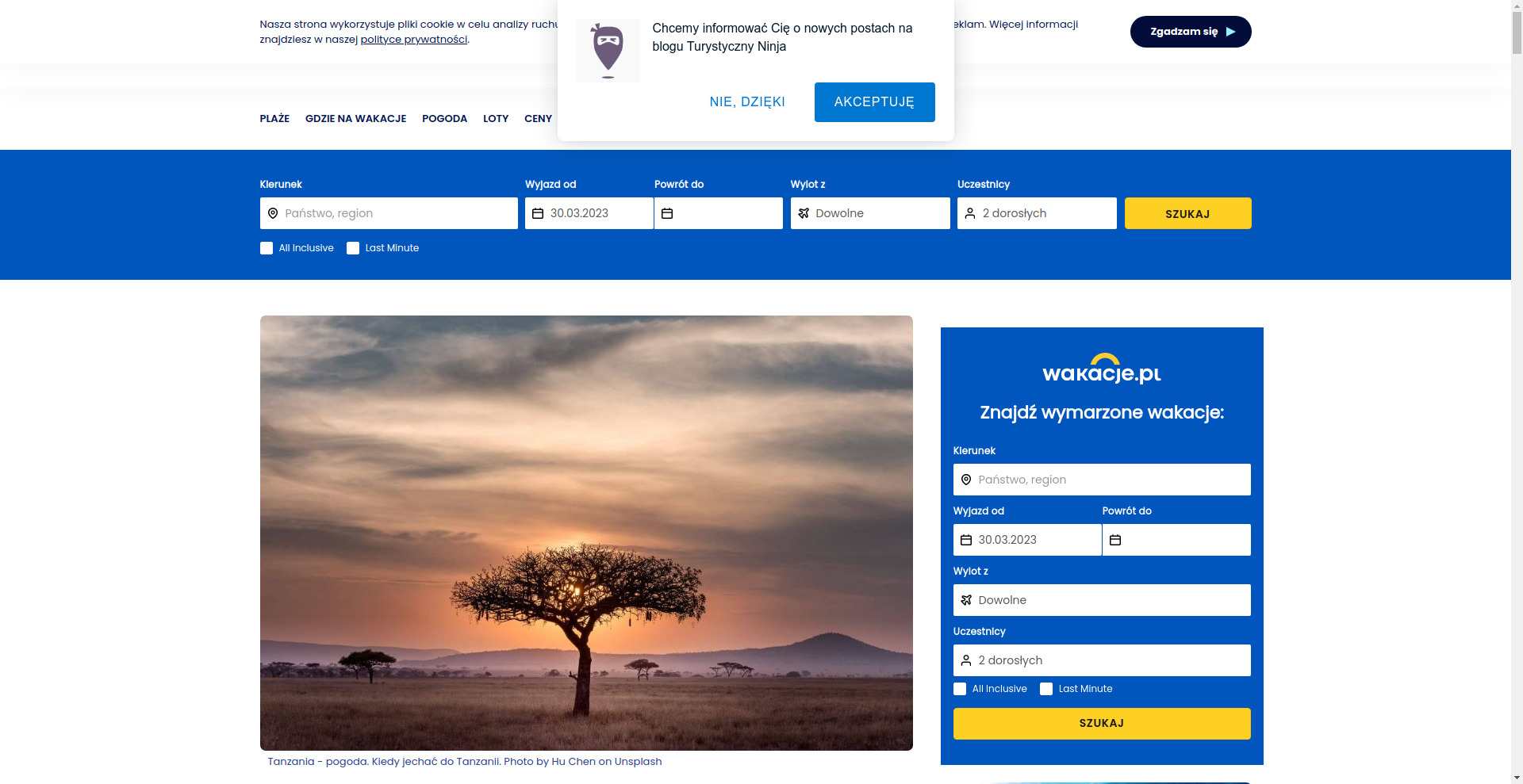 Kiedy lecieć do tanzanii 2023